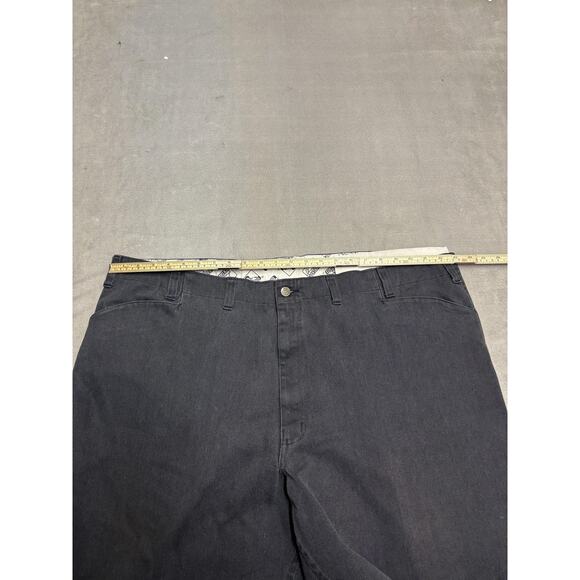 Ben Davis Pants Mens 48x30 Charcoal Twill Workwear Plenty Tough Patch Gray - Picture 4 of 9